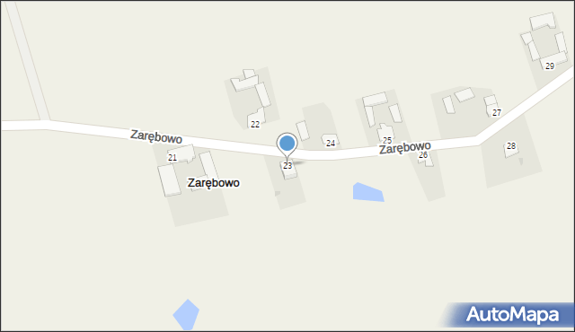 Zarębowo, Zarębowo, 23, mapa Zarębowo