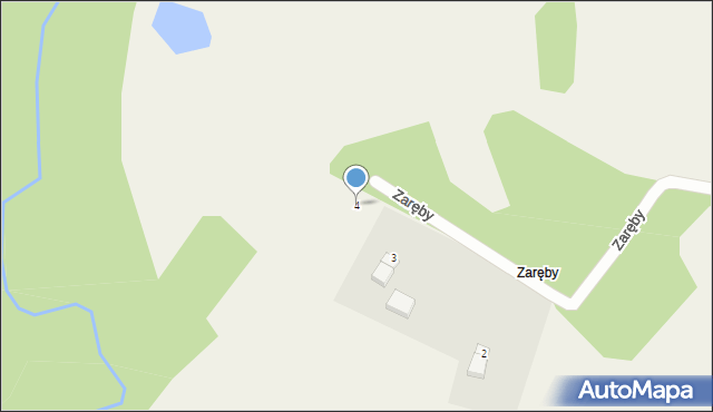 Zaręby, Zaręby, 4, mapa Zaręby