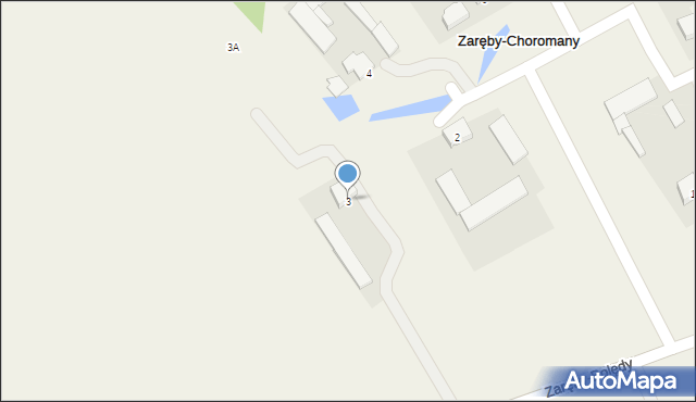 Zaręby-Choromany, Zaręby-Choromany, 3, mapa Zaręby-Choromany