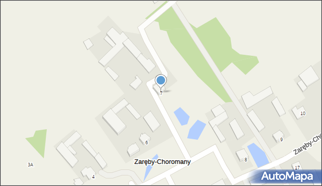 Zaręby-Choromany, Zaręby-Choromany, 7, mapa Zaręby-Choromany