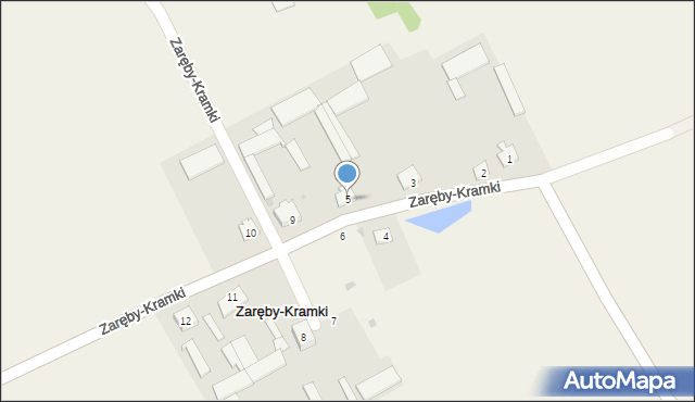Zaręby-Kramki, Zaręby-Kramki, 5, mapa Zaręby-Kramki
