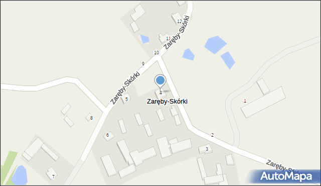 Zaręby-Skórki, Zaręby-Skórki, 4, mapa Zaręby-Skórki