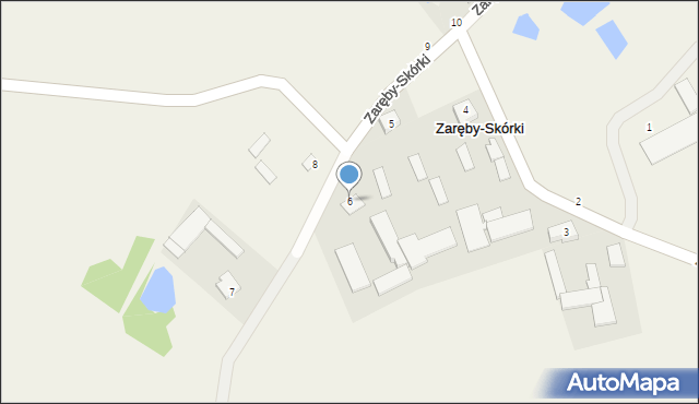 Zaręby-Skórki, Zaręby-Skórki, 6, mapa Zaręby-Skórki