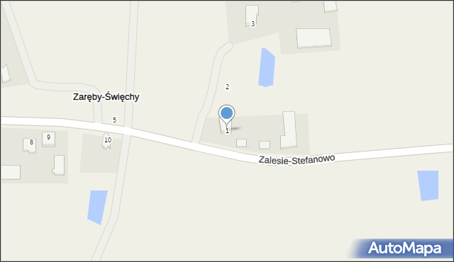 Zaręby-Święchy, Zaręby-Święchy, 1, mapa Zaręby-Święchy