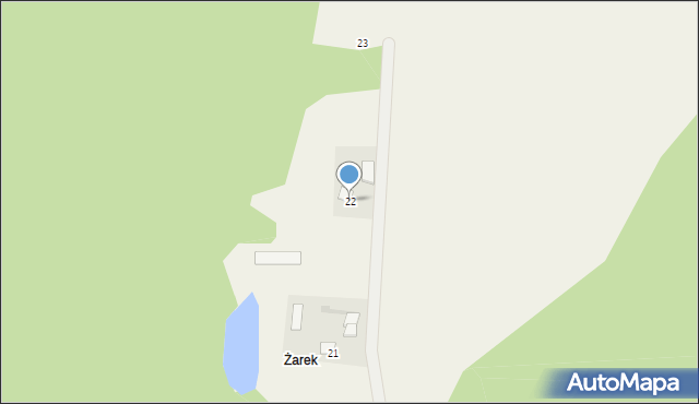 Żarek, Żarek, 22, mapa Żarek