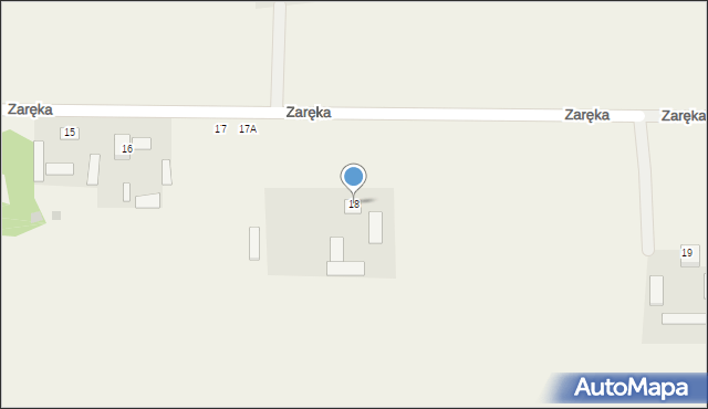 Zaręka, Zaręka, 18, mapa Zaręka