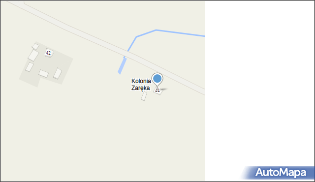 Zaręka, Zaręka, 41, mapa Zaręka