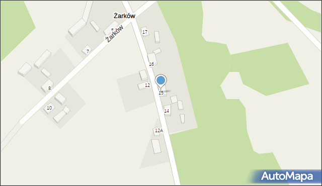 Żarków, Żarków, 15, mapa Żarków