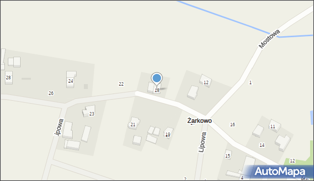 Żarkowo, Żarkowo, 13, mapa Żarkowo