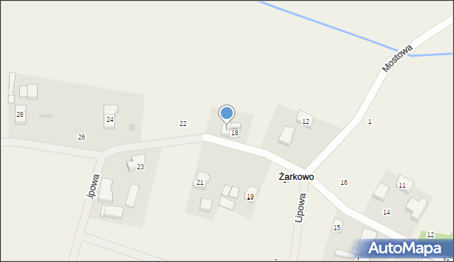 Żarkowo, Żarkowo, 13a, mapa Żarkowo