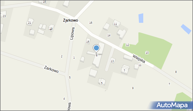 Żarkowo, Żarkowo, 4, mapa Żarkowo