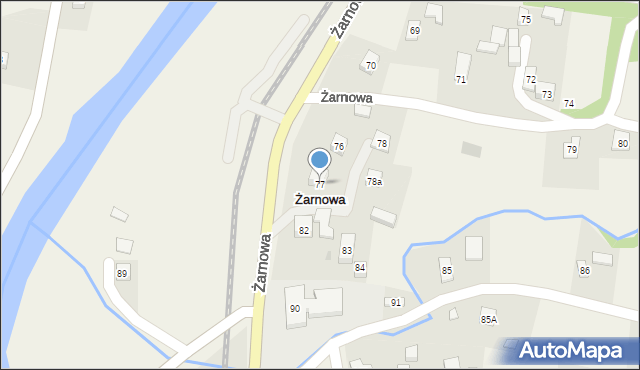 Żarnowa, Żarnowa, 77, mapa Żarnowa