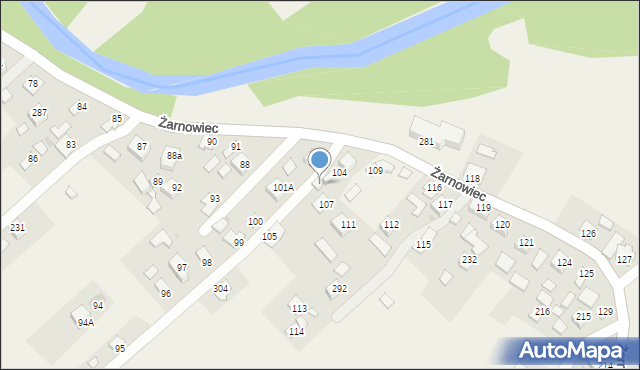 Żarnowiec, Żarnowiec, 106, mapa Żarnowiec