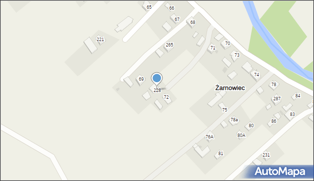 Żarnowiec, Żarnowiec, 228, mapa Żarnowiec