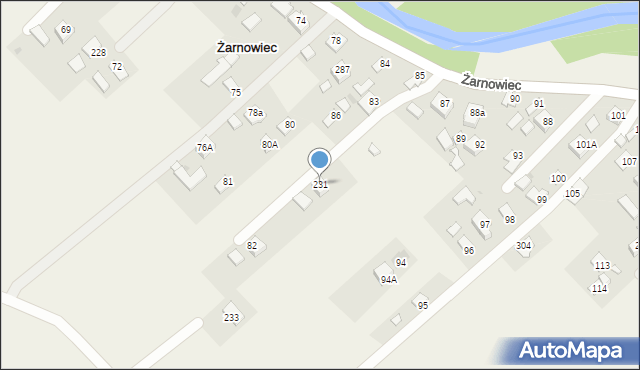 Żarnowiec, Żarnowiec, 231, mapa Żarnowiec