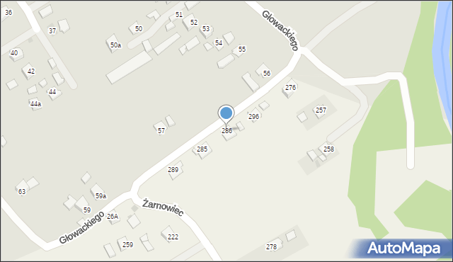 Żarnowiec, Żarnowiec, 286, mapa Żarnowiec