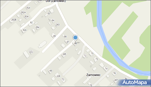 Żarnowiec, Żarnowiec, 68, mapa Żarnowiec