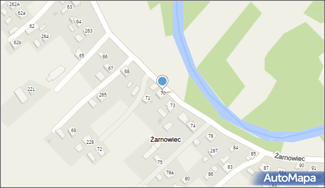 Żarnowiec, Żarnowiec, 70, mapa Żarnowiec