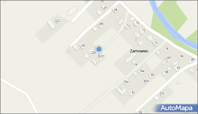 Żarnowiec, Żarnowiec, 72, mapa Żarnowiec