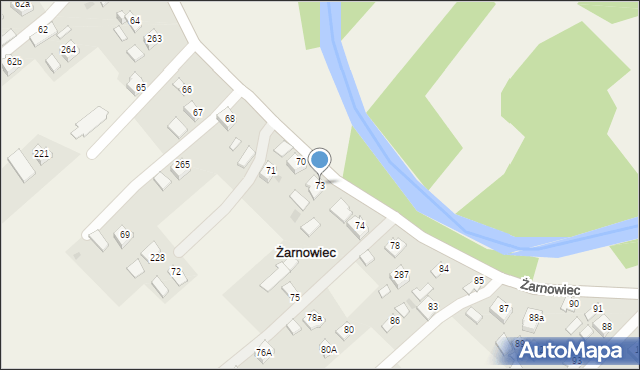 Żarnowiec, Żarnowiec, 73, mapa Żarnowiec