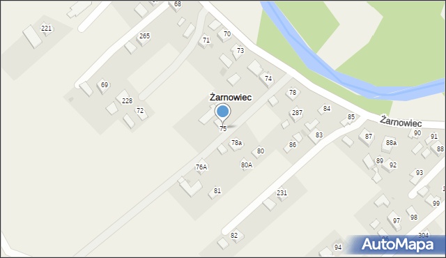 Żarnowiec, Żarnowiec, 75, mapa Żarnowiec