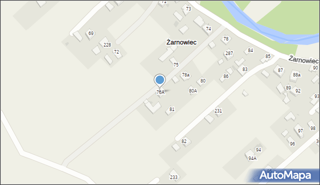 Żarnowiec, Żarnowiec, 76A, mapa Żarnowiec