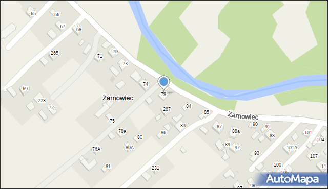 Żarnowiec, Żarnowiec, 78, mapa Żarnowiec