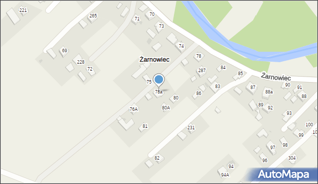 Żarnowiec, Żarnowiec, 78a, mapa Żarnowiec