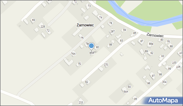 Żarnowiec, Żarnowiec, 80A, mapa Żarnowiec