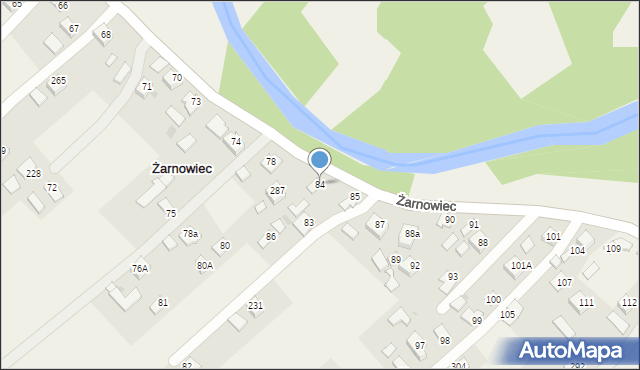Żarnowiec, Żarnowiec, 84, mapa Żarnowiec