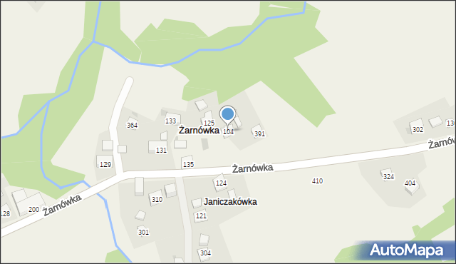 Żarnówka, Żarnówka, 104, mapa Żarnówka