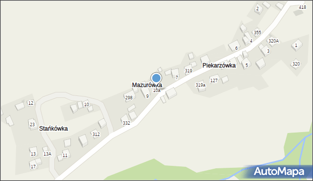 Żarnówka, Żarnówka, 10a, mapa Żarnówka