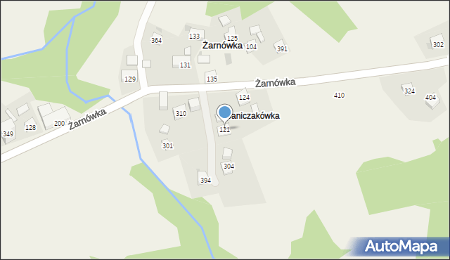 Żarnówka, Żarnówka, 121, mapa Żarnówka