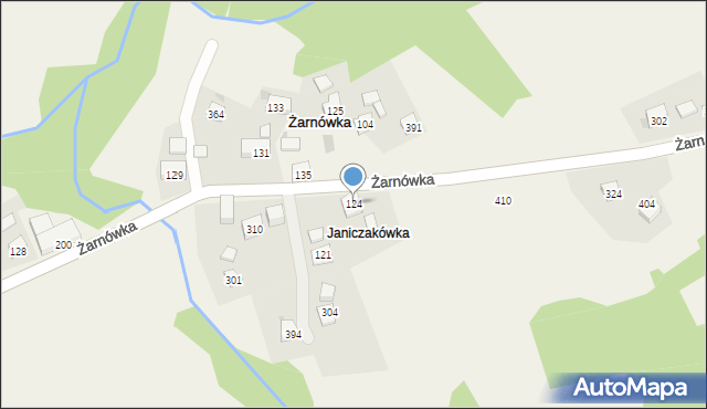 Żarnówka, Żarnówka, 124, mapa Żarnówka