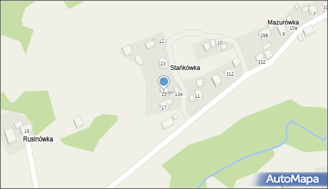 Żarnówka, Żarnówka, 13, mapa Żarnówka