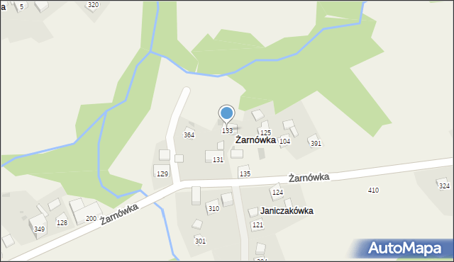 Żarnówka, Żarnówka, 133, mapa Żarnówka