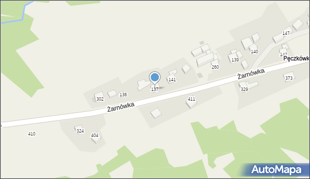 Żarnówka, Żarnówka, 137, mapa Żarnówka