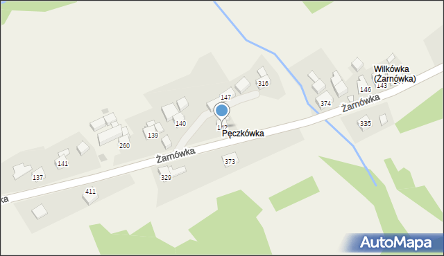 Żarnówka, Żarnówka, 142, mapa Żarnówka