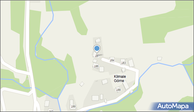 Żarnówka, Żarnówka, 187, mapa Żarnówka