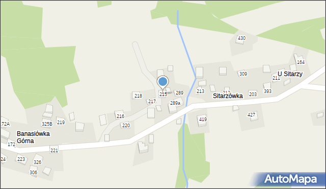 Żarnówka, Żarnówka, 215, mapa Żarnówka