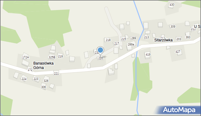 Żarnówka, Żarnówka, 220, mapa Żarnówka