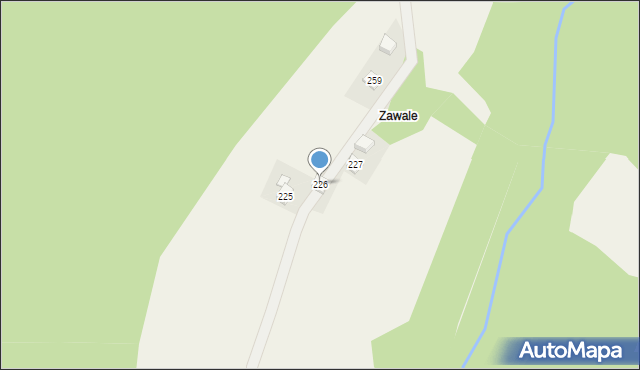 Żarnówka, Żarnówka, 226, mapa Żarnówka