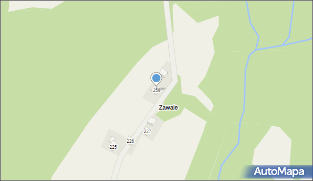 Żarnówka, Żarnówka, 259, mapa Żarnówka