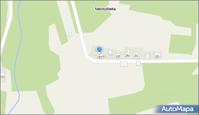 Żarnówka, Żarnówka, 261, mapa Żarnówka