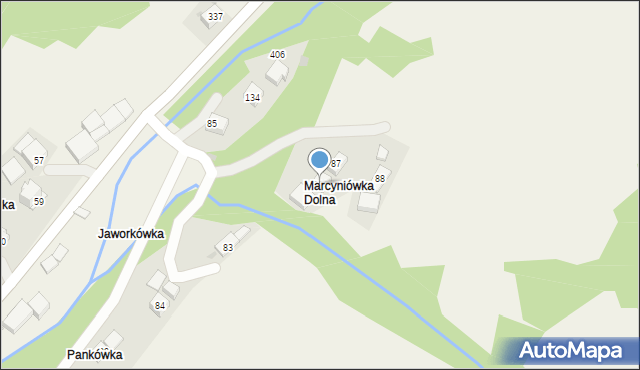 Żarnówka, Żarnówka, 262, mapa Żarnówka