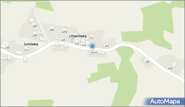 Żarnówka, Żarnówka, 271, mapa Żarnówka