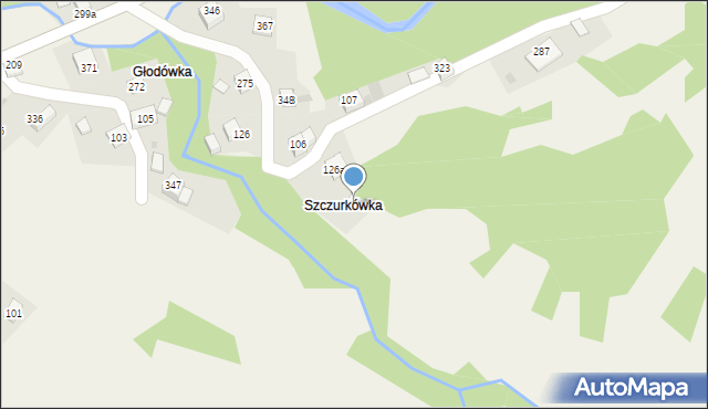 Żarnówka, Żarnówka, 279, mapa Żarnówka