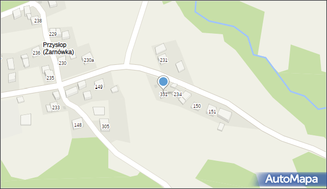 Żarnówka, Żarnówka, 331, mapa Żarnówka
