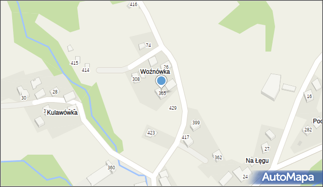 Żarnówka, Żarnówka, 365, mapa Żarnówka