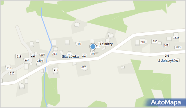 Żarnówka, Żarnówka, 393, mapa Żarnówka